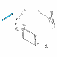 OEM Hyundai Genesis Hose Assembly-Radiator, Upper Diagram - 25414-B1000