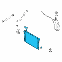 OEM 2016 Hyundai Genesis Radiator Assembly Diagram - 25310-B1140