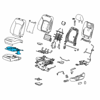 OEM 2012 Buick LaCrosse Module Asm-Driver Seat Cushion Ventilation Diagram - 22754499