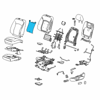 OEM Buick LaCrosse Heater Asm-Front Seat Back Cushion Diagram - 20957864