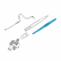 OEM 2018 BMW i3 Wiper Blade Diagram - 61-62-7-306-461