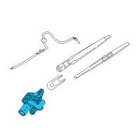 OEM 2021 BMW i3 Rear Window Wiper Motor Diagram - 61-62-7-306-462