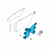 OEM Ford Mustang Regulator Diagram - AR3Z-6323208-A