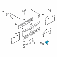 OEM 2020 Ford Ranger Cylinder & Keys Diagram - EB3Z-9921990-A