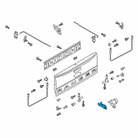 OEM 2022 Ford Maverick Handle Diagram - AB3Z-2143400-AC