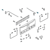 OEM 2020 Ford Ranger Bumper Screw Diagram - -W505593-S450B