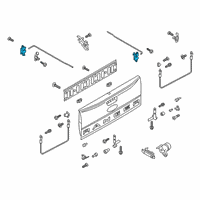 OEM 2019 Ford Ranger Latch Diagram - AB3Z-2143150-A