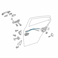 OEM 2022 Toyota Prius Prime Lock Cable Diagram - 69730-47080