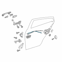 OEM 2019 Toyota Prius Lock Cable Diagram - 69770-47100