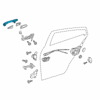 OEM 2016 Toyota Prius Handle, Outside Diagram - 69211-47021-A0