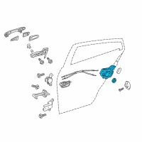 OEM 2020 Toyota Prius Lock Assembly Diagram - 69050-52250