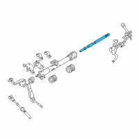 OEM Lincoln Navigator Shift Tube Shaft Diagram - F7DZ-7361-A