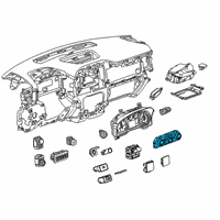 OEM 2019 Chevrolet Silverado 1500 Dash Control Unit Diagram - 84692237