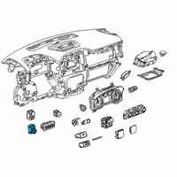 OEM 2021 Chevrolet Silverado 1500 Headlamp Switch Diagram - 84526543