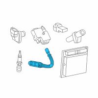 OEM Chrysler Crossfire Cable-Ignition Diagram - 5101209AB