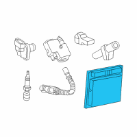 OEM 2006 Chrysler Crossfire Powertrain Control Module Diagram - RL027422AB