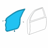 OEM 2002 Toyota Highlander Weatherstrip Diagram - 67861-48021