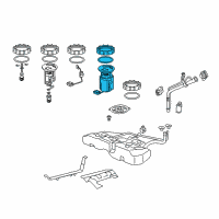 OEM 2017 Acura TLX Module Set, Fuel Pump Diagram - 17045-T2B-A02