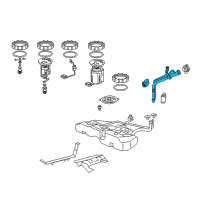 OEM Honda Pipe Complete, Fuel Filler Diagram - 17660-T2A-A02