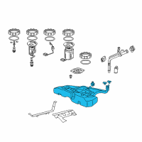 OEM 2017 Honda Accord Tank Set, Fuel Diagram - 17044-T3Z-A30