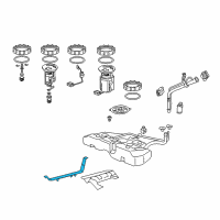 OEM 2014 Honda Accord Band L, Fuel Tank Mt Diagram - 17522-T2A-A00