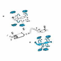 OEM Toyota Land Cruiser Front Pipe Diagram - 17450-38010