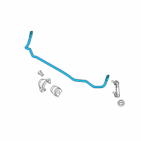 OEM 2015 BMW 535i Stabilizer, Rear Diagram - 33-55-6-789-870