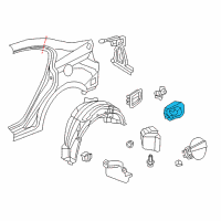 OEM Honda Civic Adapter Assy., Fuel Cap Diagram - 74480-TR0-A01