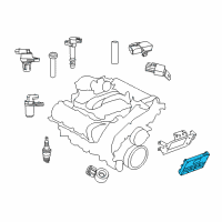 OEM Chrysler Powertrain Control Module Diagram - RL150562AC