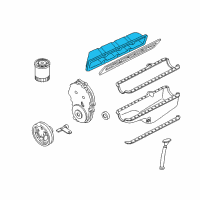 OEM Pontiac Firebird Valve Cover Diagram - 12555271