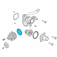 OEM Ford Edge Water Pump Assembly Gasket Diagram - KX6Z-8507-A