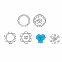 Genuine Toyota Tacoma Wheel Cap diagram