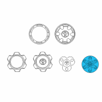 OEM 2003 Toyota Tacoma Center Cap Diagram - 42603-0C030