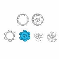 OEM Toyota Tacoma Center Cap Diagram - 42603-04030