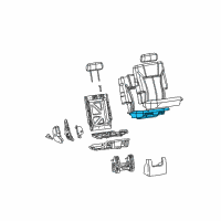OEM 2004 GMC Envoy XUV Pad, Rear Seat Cushion 35% Diagram - 88983561