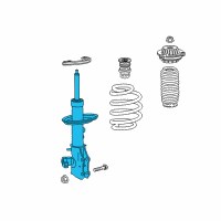 OEM Chevrolet Traverse Front Suspension Strut Assembly Diagram - 84257826