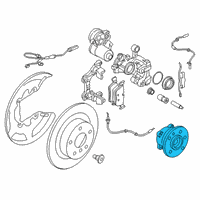 OEM 2018 BMW X1 WHEEL HUB WITH BEARING Diagram - 33-41-6-858-086