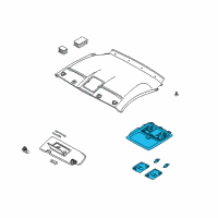 OEM Nissan 350Z Lamp Assembly-Map Diagram - 26430-CD80E