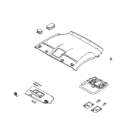 OEM 2004 Nissan 350Z Bulb - Vanity Mirror Diagram - 26447-AM660