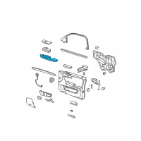 OEM 2008 Cadillac DTS Armrest Asm-Front Side Door *Ebony Diagram - 15781107