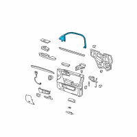 OEM 2006 Cadillac DTS Weatherstrip Asm-Front Side Door Window Inner Diagram - 15906561