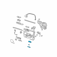 OEM 2010 Cadillac DTS Lamp Asm-Front Side Door Courtesy Diagram - 25771400