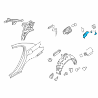 OEM 2014 Hyundai Genesis Opener Assembly-Fuel Filler Door Diagram - 81590-3M000