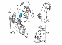 OEM 2020 Jeep Wrangler Gasket-EGR Valve Diagram - 68493362AA