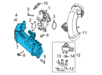 OEM Jeep Cooler-Low Pressure EGR Diagram - 68493360AA