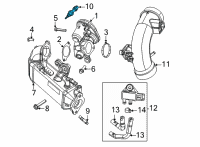 OEM 2020 Jeep Wrangler Sensor-Exhaust Temperature Diagram - 68492934AA