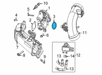 OEM 2020 Jeep Wrangler Gasket-Egr Tube Diagram - 68493361AA