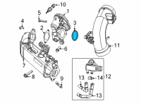 OEM 2021 Ram 1500 Gasket-Egr Tube Diagram - 68493361AA