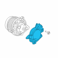 OEM 2021 Honda Pilot Motor Assembly, Rear Fan Diagram - 79315-TG7-A61