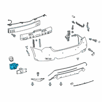 OEM Lexus GS200t Sensor, Ultrasonic Diagram - 89341-78010-B5